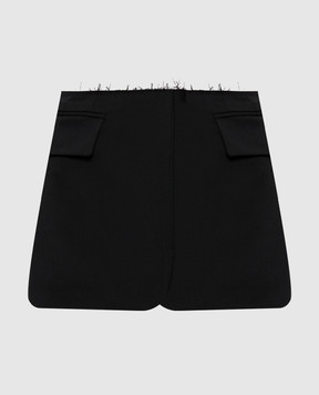 Vetements Black wool mini skirt WE76TK363B