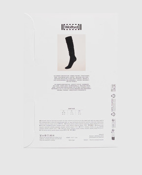 Wolford Black 100 den wool knee socks 41817