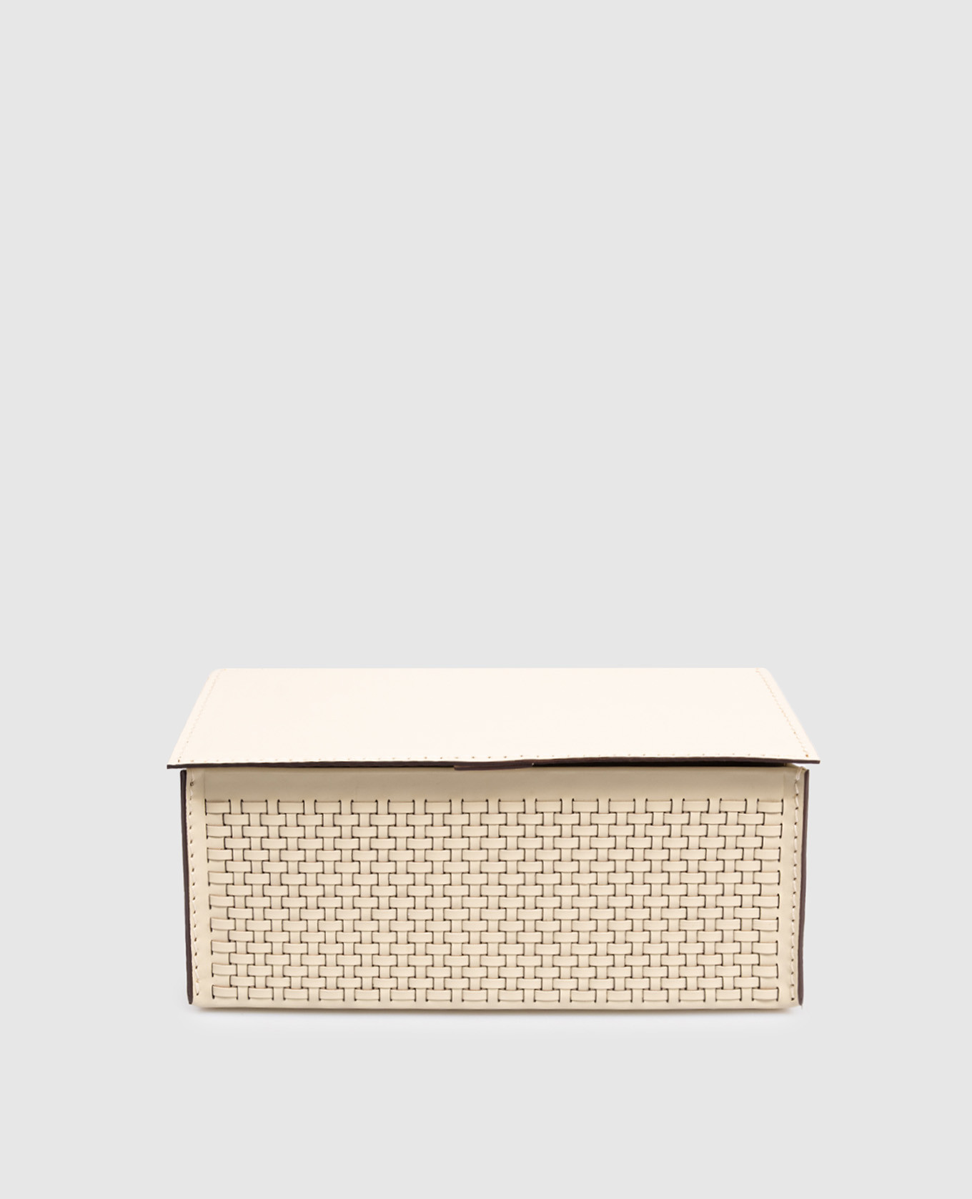 

Beige leather organizer for small items HILTON Treesseci
