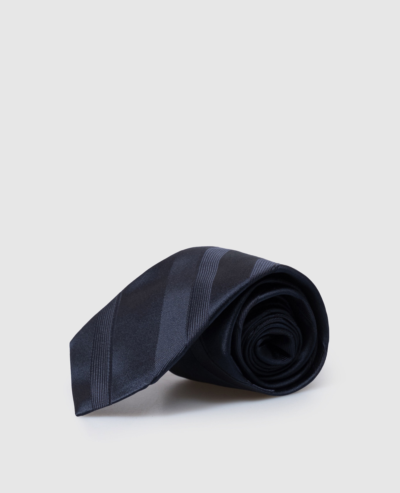 Blue striped silk tie