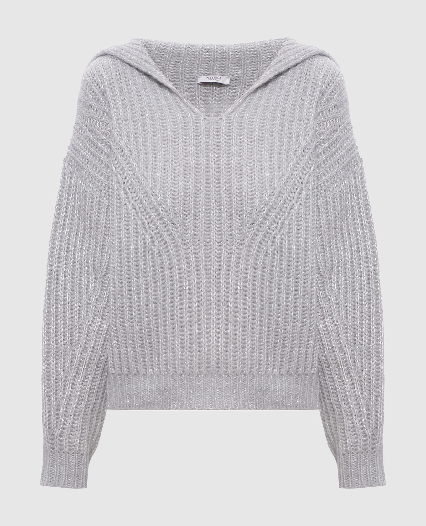 

Gray alpaca wool pullover Peserico, Grey
