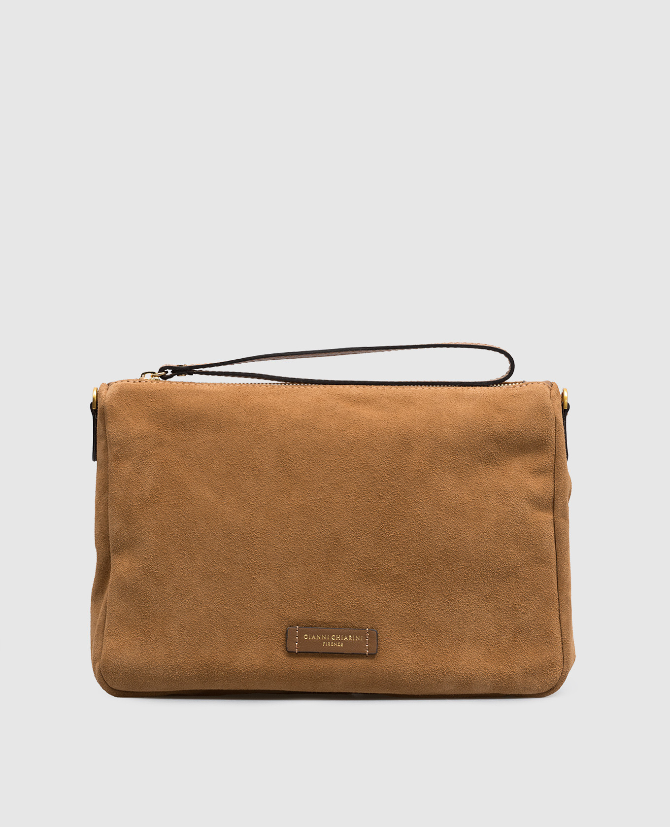

Brown suede crossbody bag Nora Gianni Chiarini