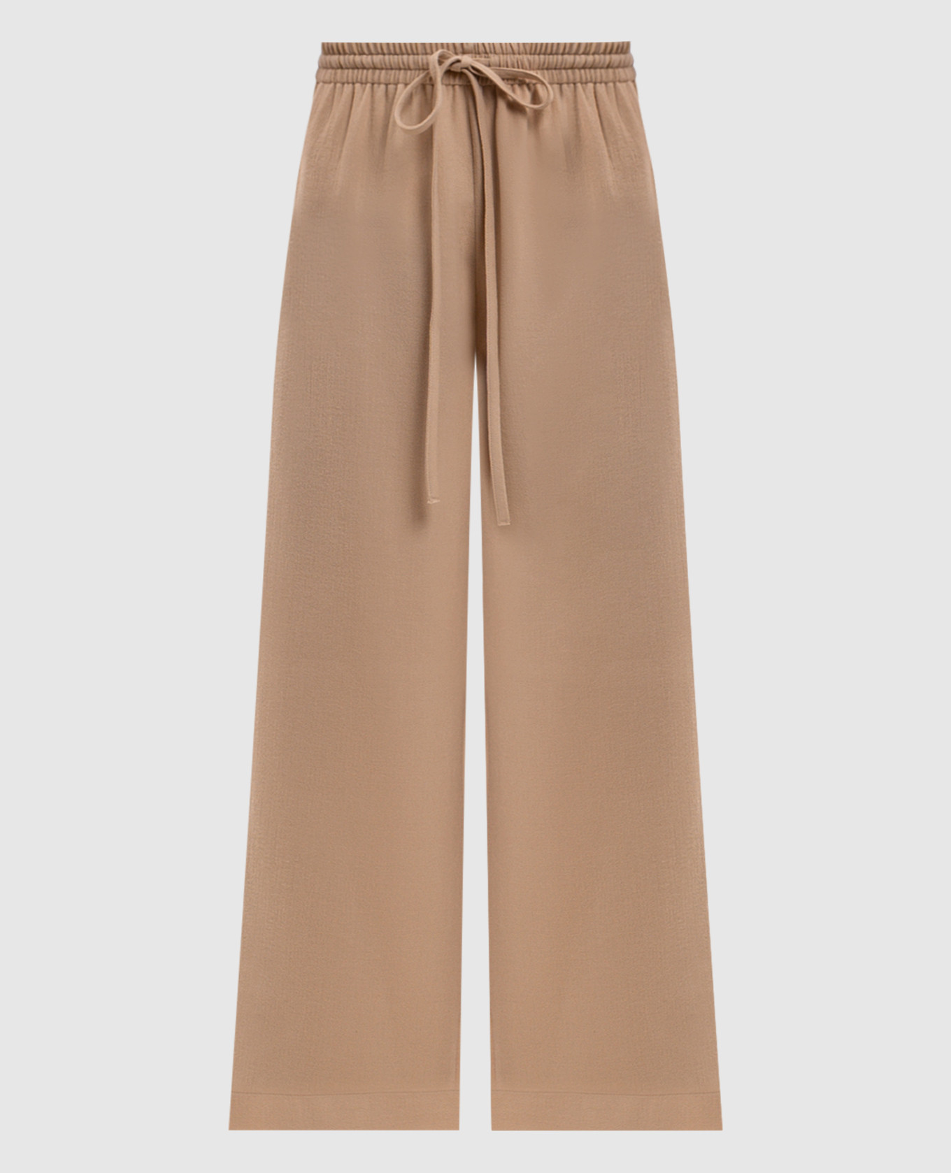 Beige wool pants