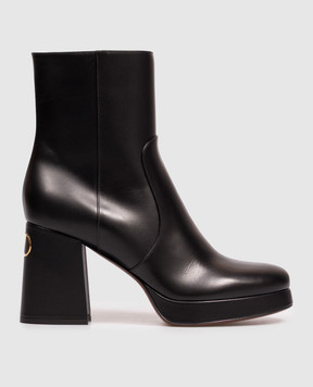 Valentino Fawcette black leather ankle boots 9W2S0NF1DSH