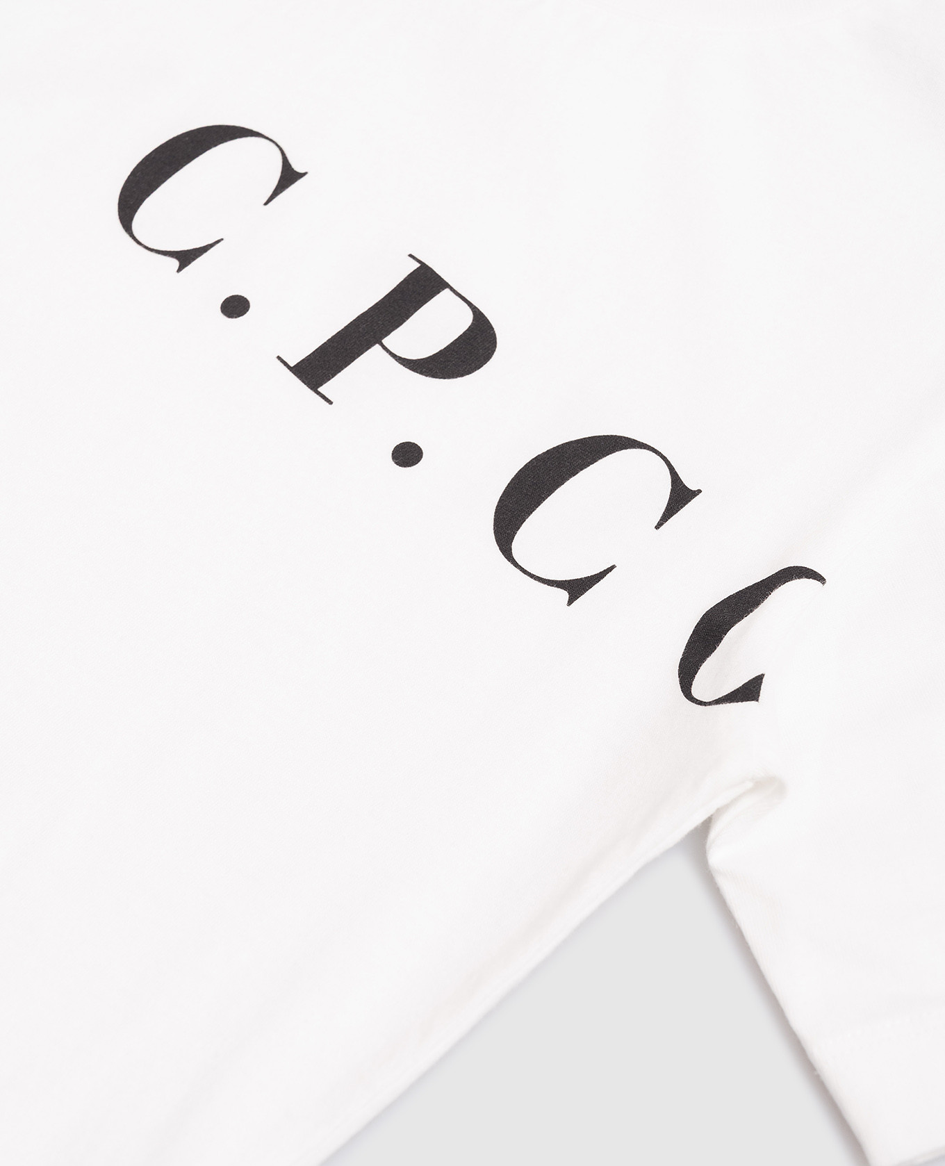 

Children's white T-shirt with logo C.P. Company