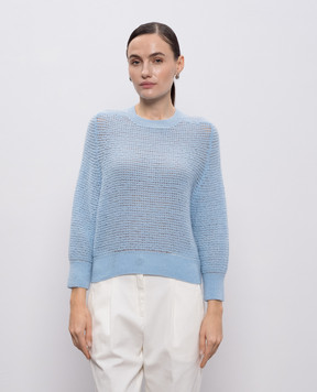 Peserico Blue alpaca wool sweater S99046F0709192