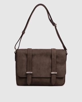 Orciani Brown Jones nubuck bag P00758NAB