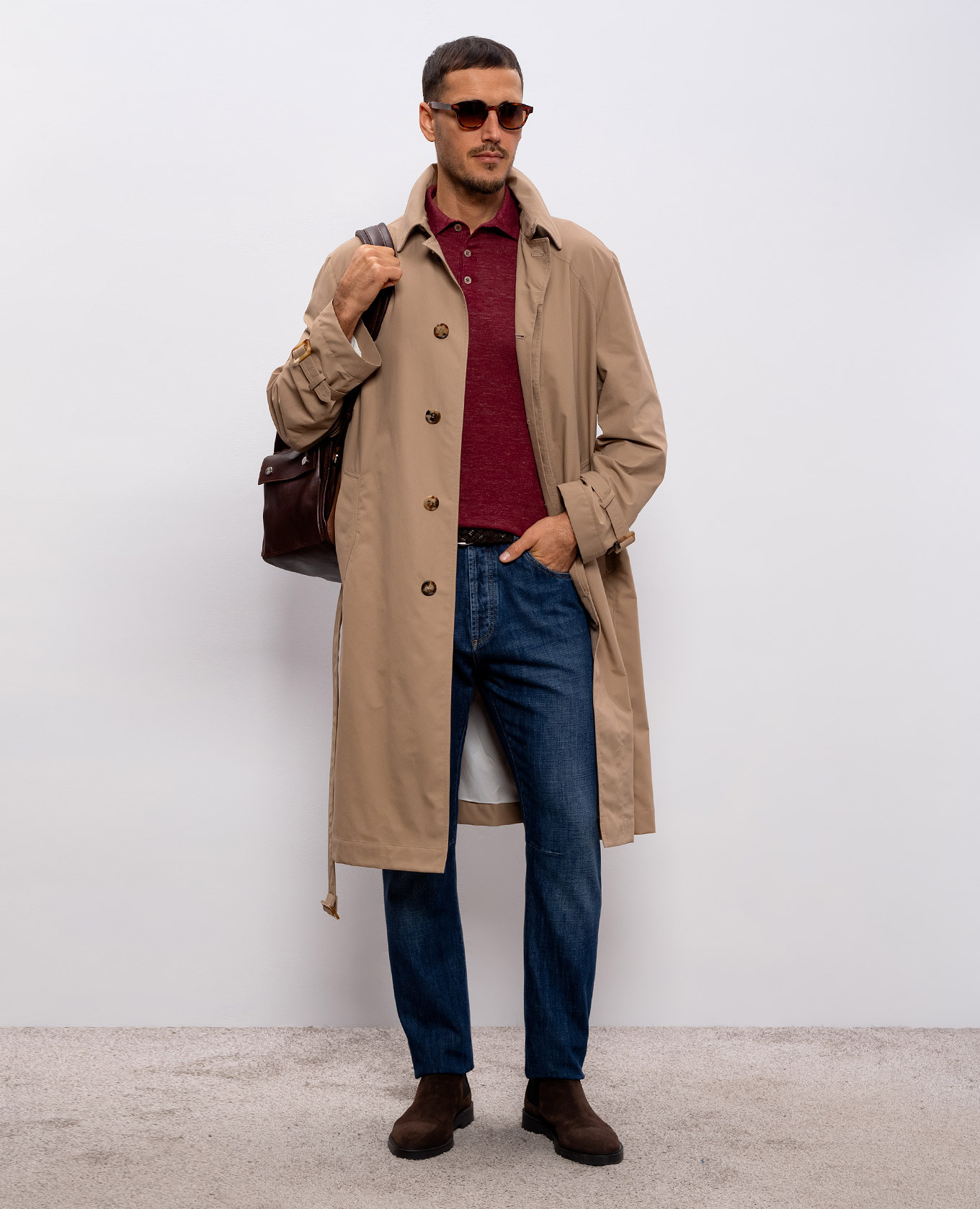 

Blue jeans with a worn effect Brunello Cucinelli