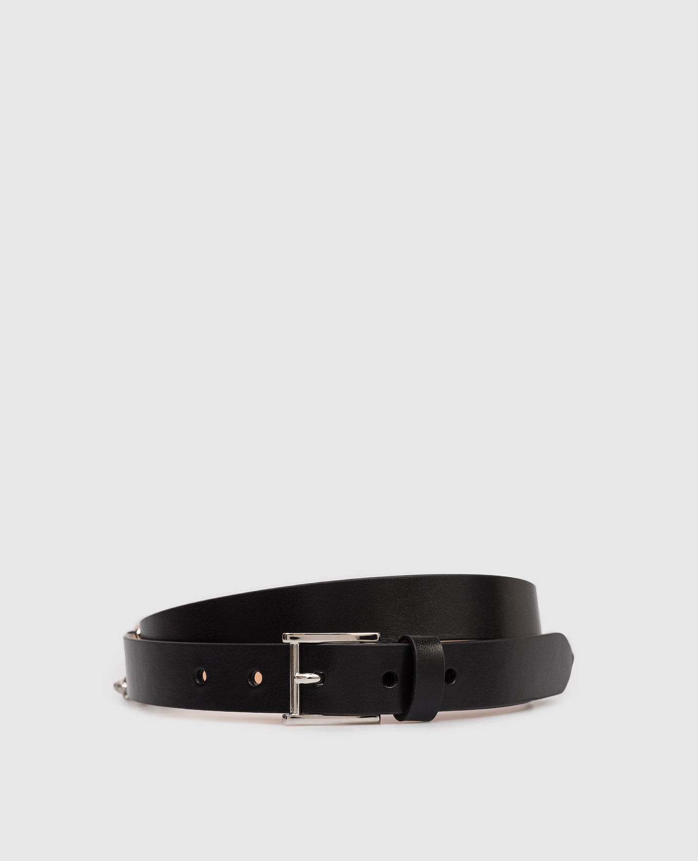 

Black leather Skull belt with logo Alexander McQueen