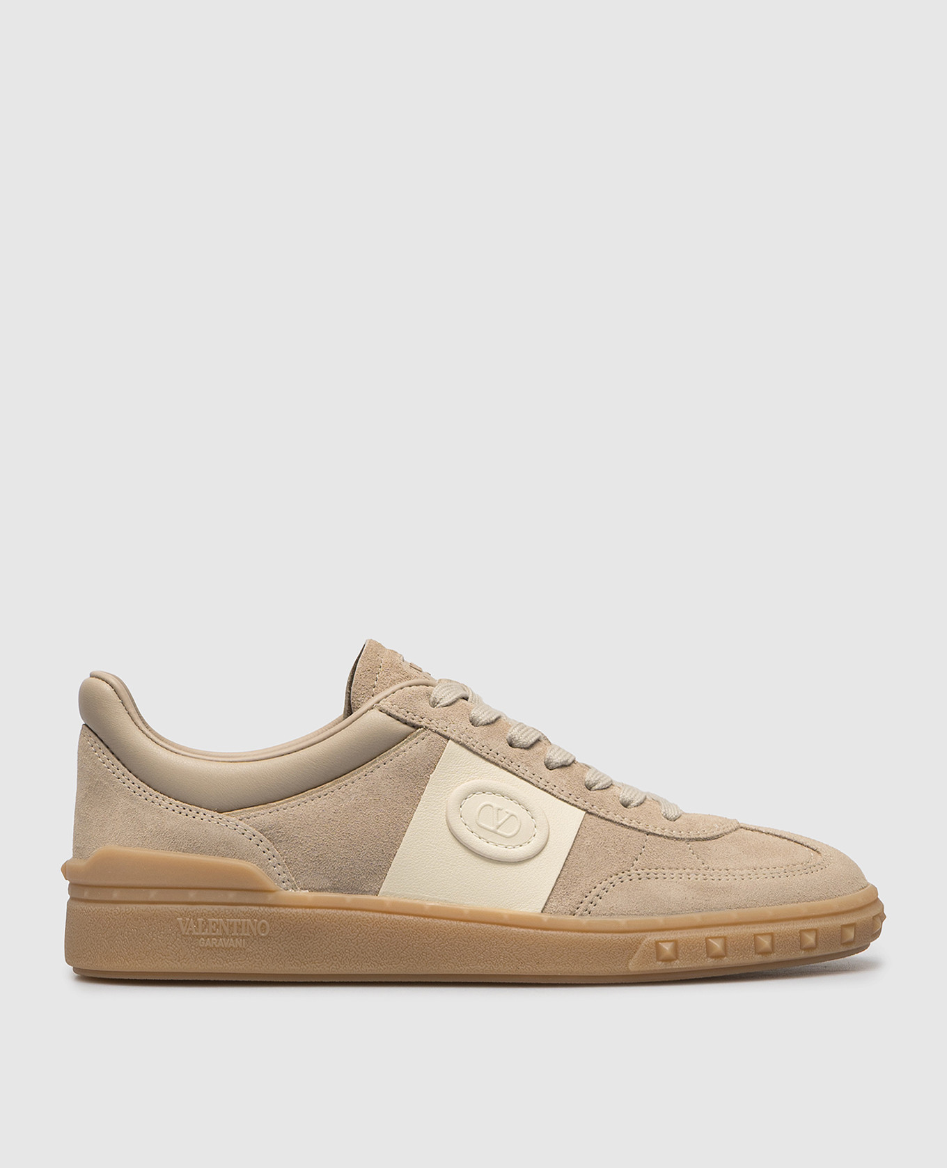 

Upvillage beige suede sneakers with logo Valentino