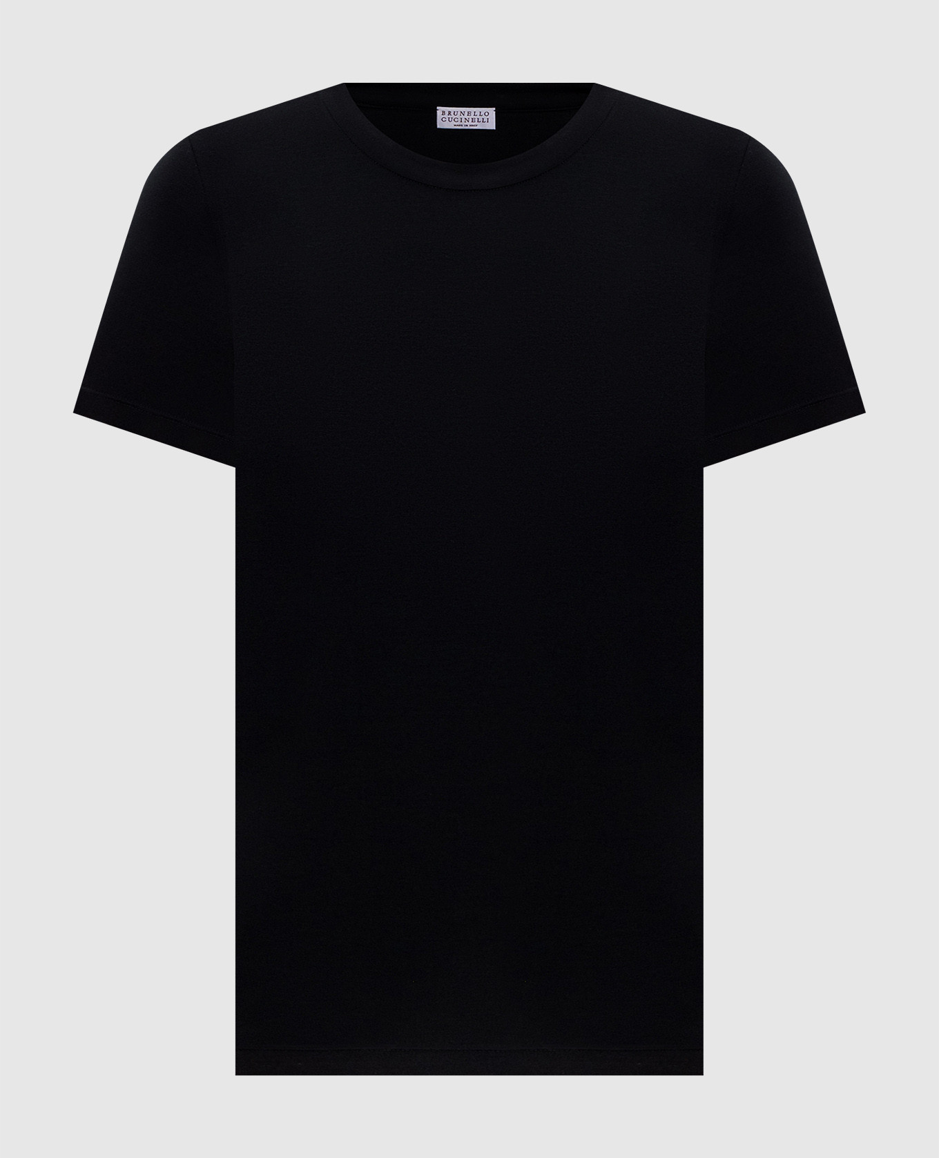 Black T-shirt with monil chain