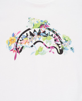 Sprayground Children's white Neon Floral T-shirt SPY961WHT