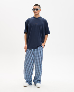 Vetements Blue T-shirt with print ME76TR214N