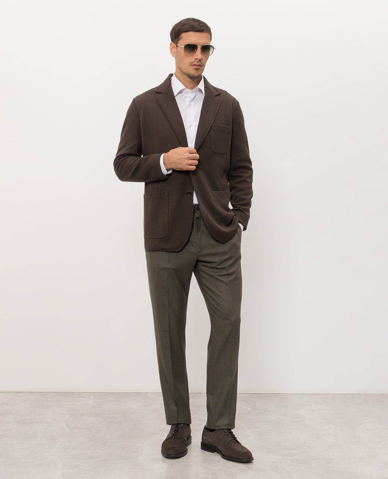 Khaki cashmere pants Stefano Ricci 2