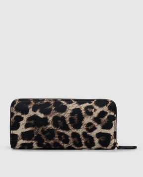 Twinset Beige leopard print wallet 262TL8010