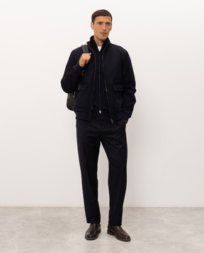Herno Blue wool jacket GI000665U33186