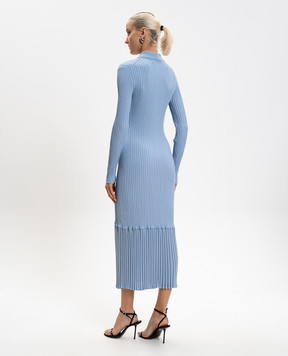 PROENZA SCHOULER Blue Luiza ribbed dress R2617345KY410
