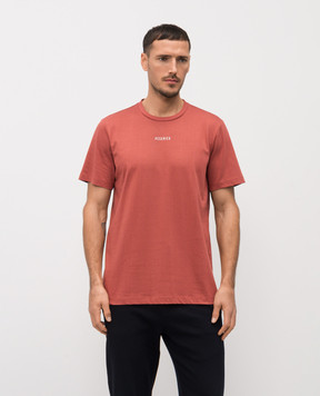 Peserico Red T-shirt with logo print R55000J0Q302358