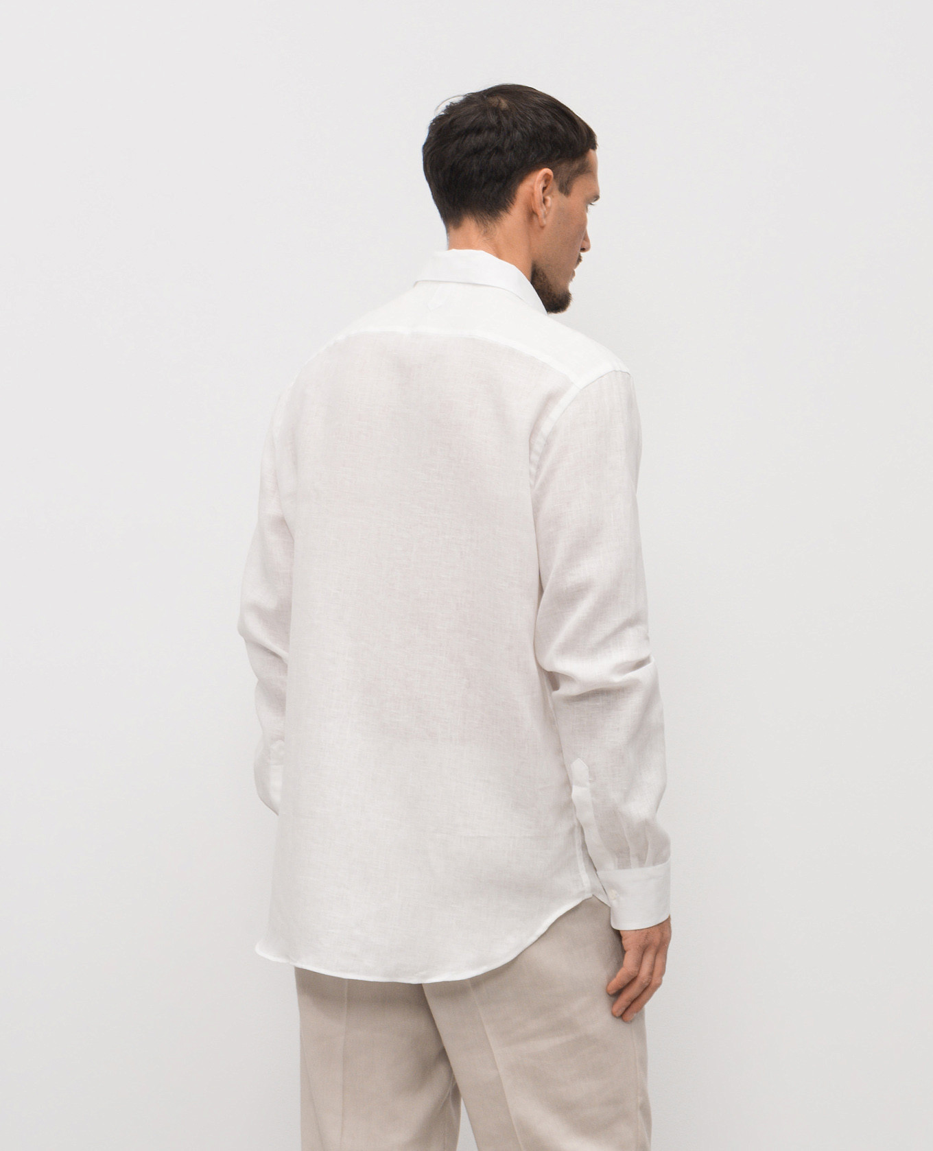 

White linen shirt Canali