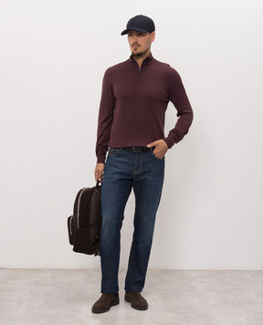 Canali Blue jeans with a worn effect PD0143091719