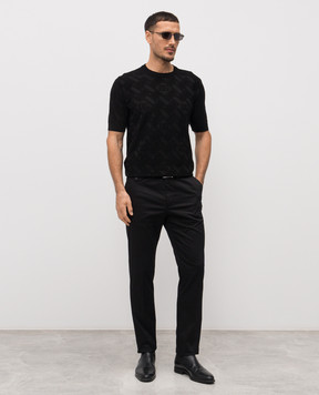 Dolce&Gabbana Black pants with logo GP19VTFUFJR