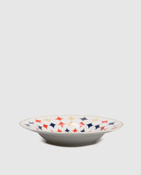 Bitossi Home White porcelain soup plate Lightning ABR01041