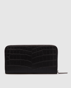 Stefano Ricci Black crocodile leather wallet PP440GUCSVH