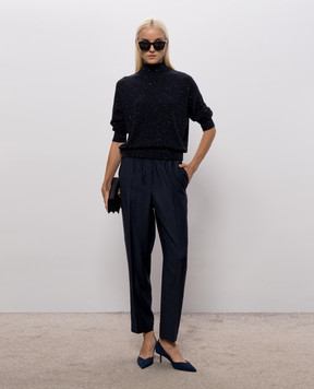 Peserico Blue sweater with wool A99270F1809771