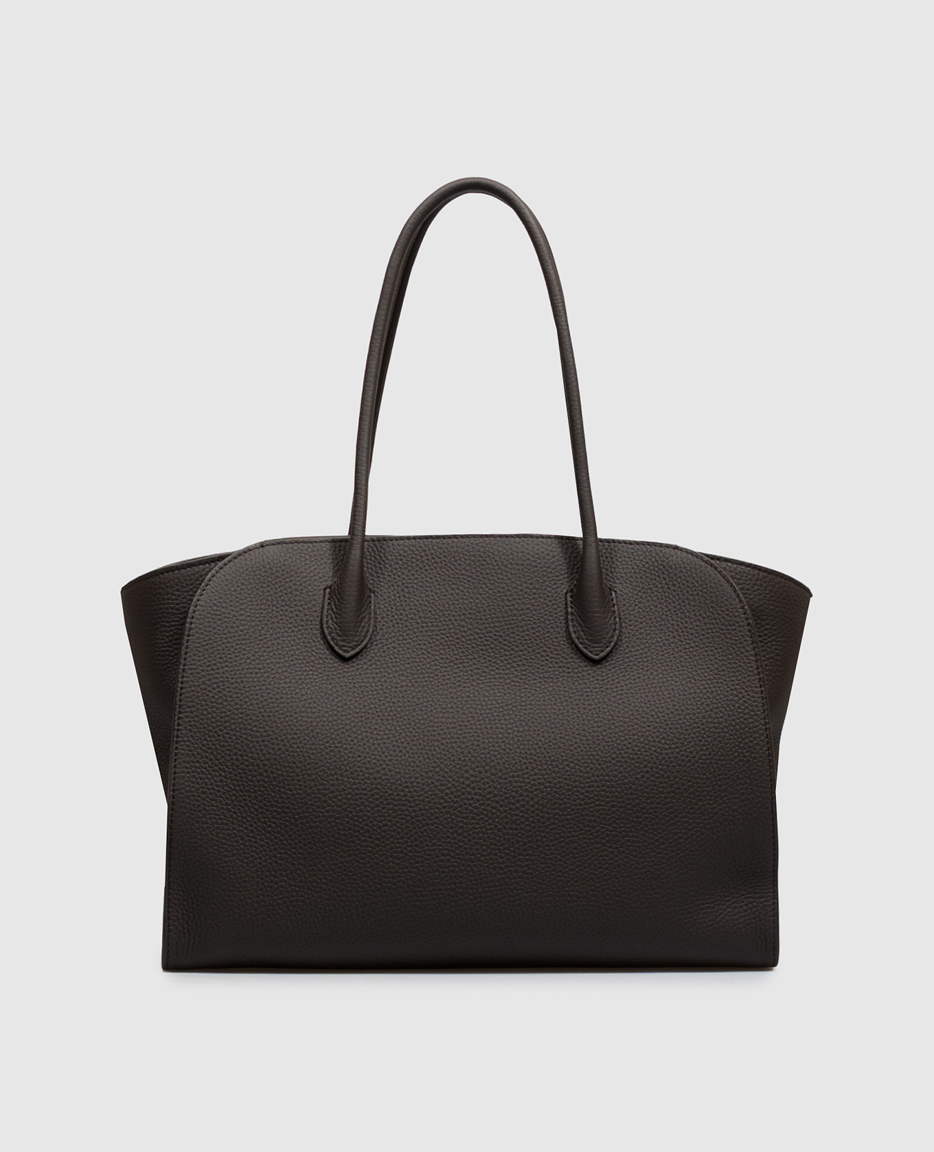 Marlo dark brown leather tote bag