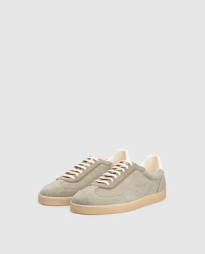 Brunello Cucinelli Green suede sneakers MZUMGLJ336