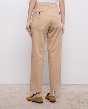 Peserico Beige pants with brand patch P0471801037