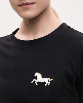 Reco White horse brooch SP100S