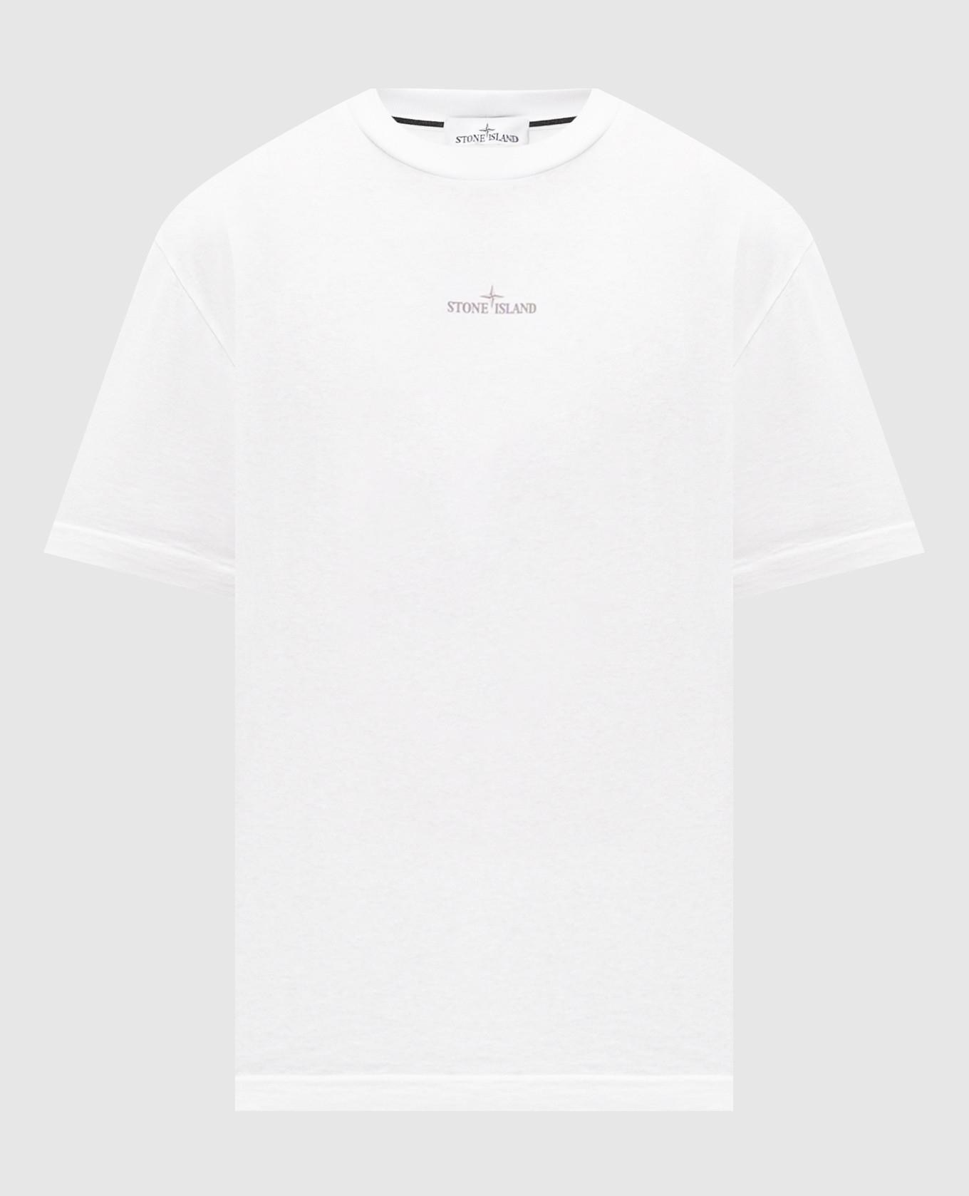 

White T-shirt with Carlo print Stone Island