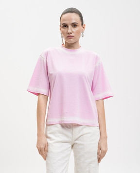 Off-White Pink Spray T-shirt with logo print 2AA124S26JER007