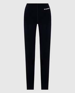 Jil Sander Blue leggings with logo J40KA0270J20031