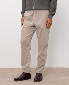 Brunello Cucinelli Beige corduroy pants M280NS1050