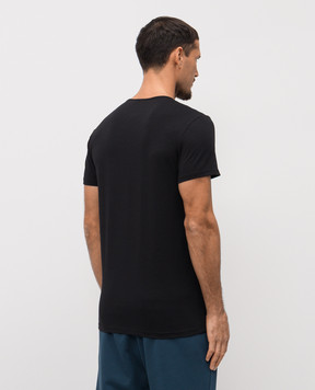 Versace Black T-shirt with emblem AUU010051A10011