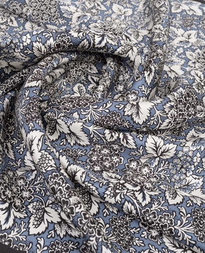 Max Mara Weekend Blue silk scarf with floral print WKAONESTO