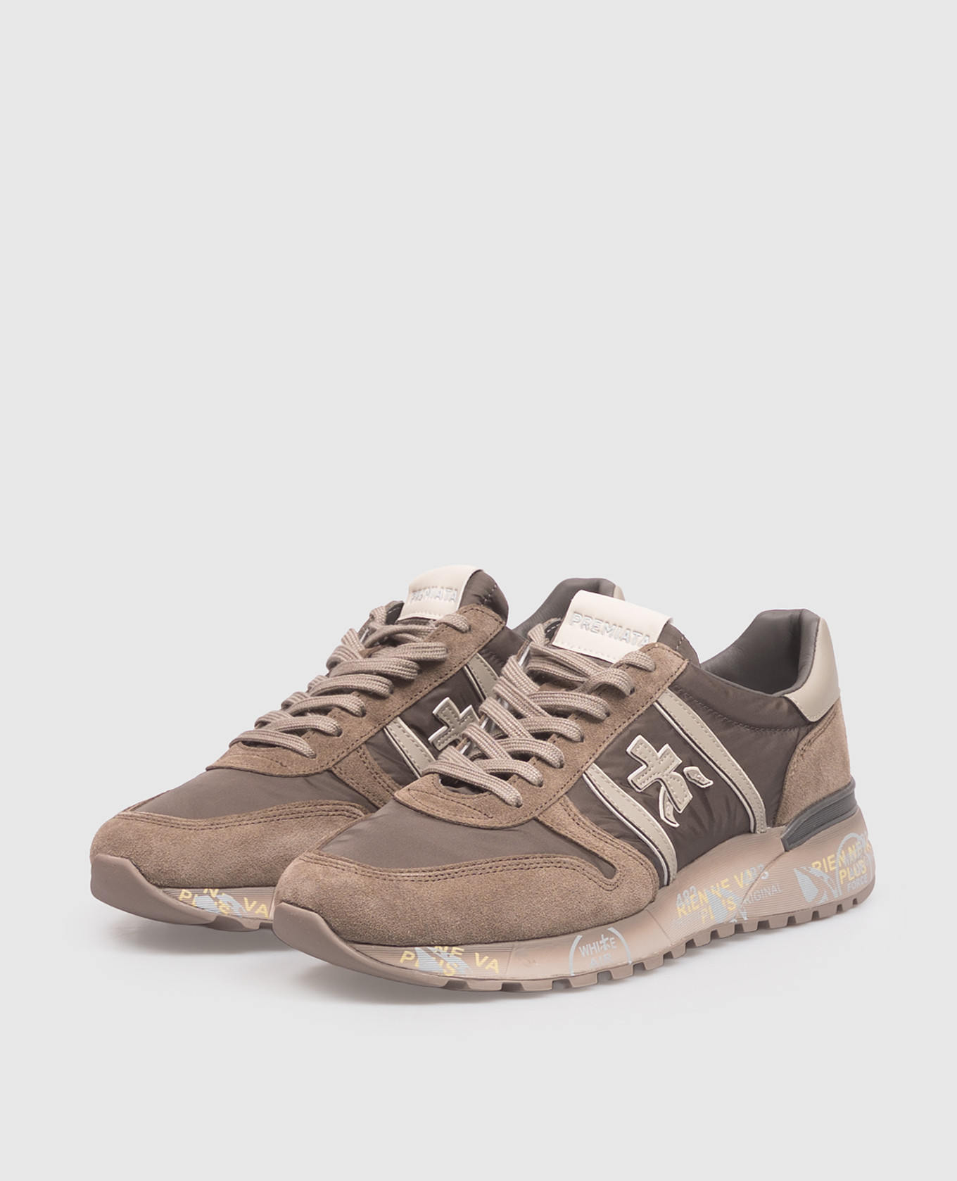 Brown Lander combination sneakers Premiata 2