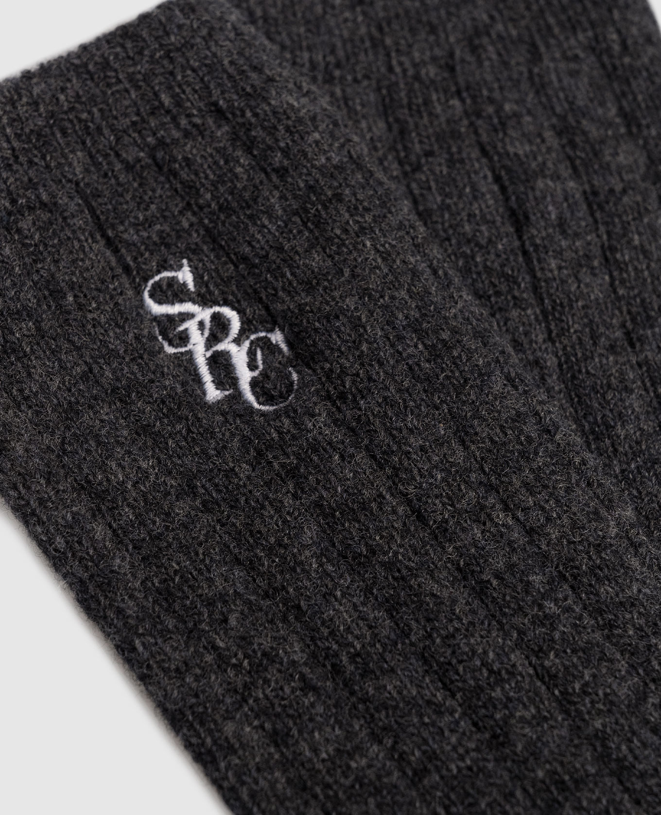 Gray wool and cashmere socks Sporty & Rich 2