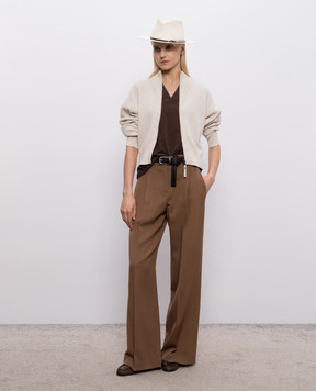Brunello Cucinelli Ivory cardigan M19194706P