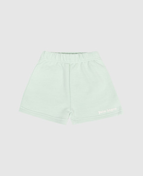 Palm Angels Children's green shorts PB6X003S26FLE001