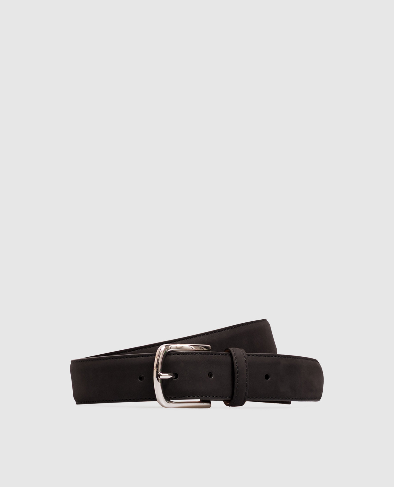 Black nubuck belt