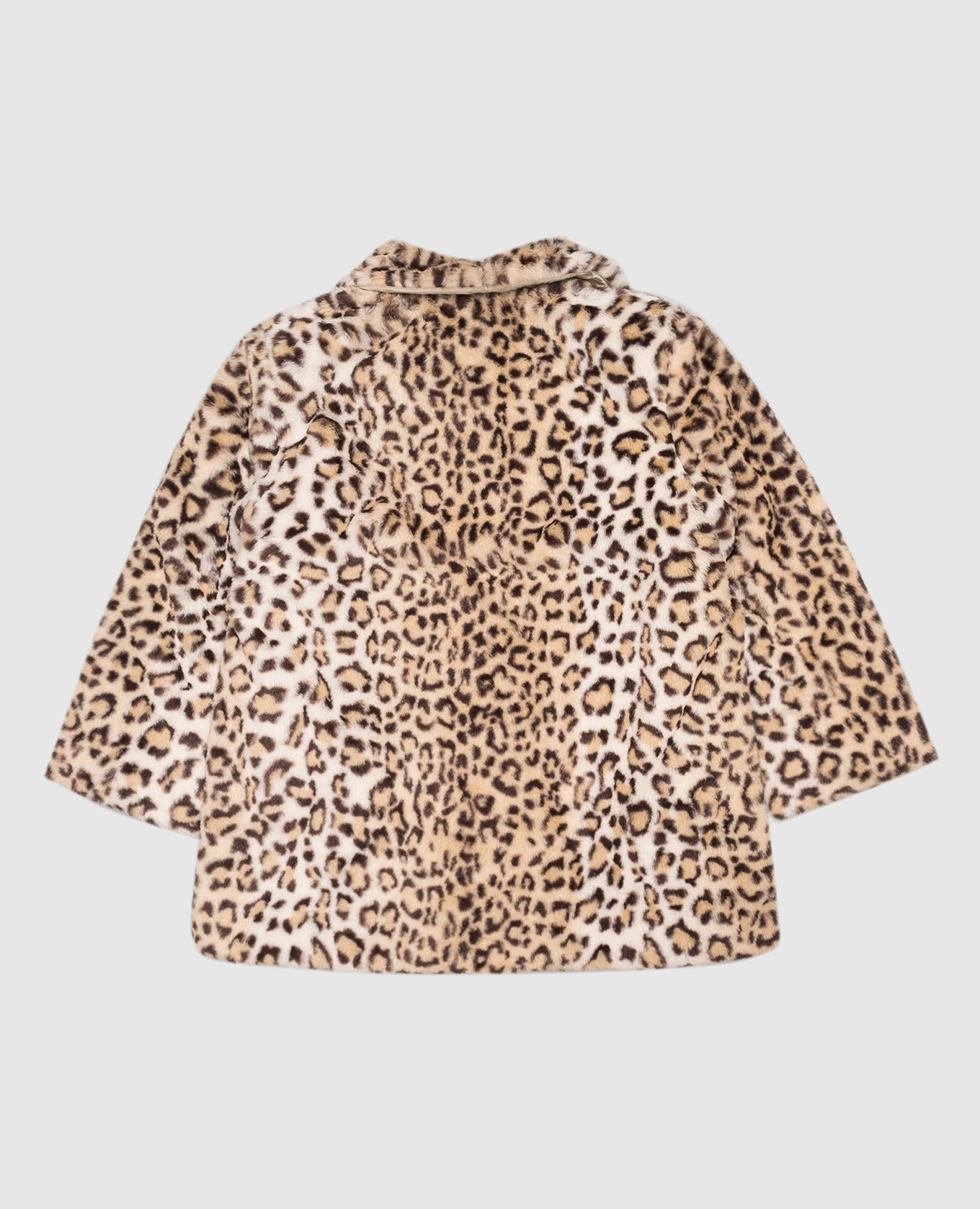 Children's beige leopard print jacket Palm Angels 2