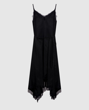 Juun.j Black dress with lace JW6271W045