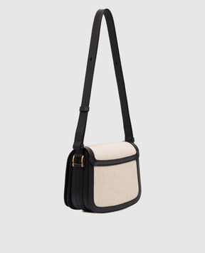 Ami Paris Black combination bag with emblem ULL717AW0002