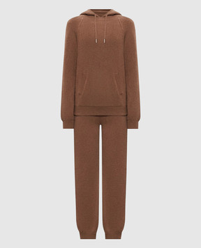 Babe Pay Pls Brown cashmere tracksuit MD989341R
