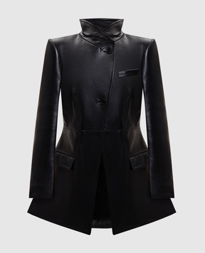 Alexander McQueen Black leather jacket 848201Q5AQF