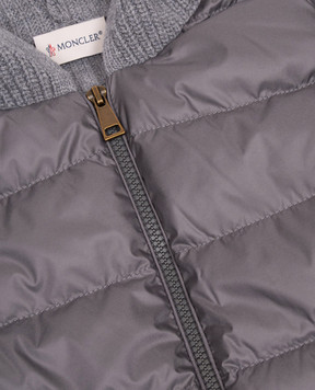 Moncler ENFANT Children's gray combination jacket L29549B00014M4281