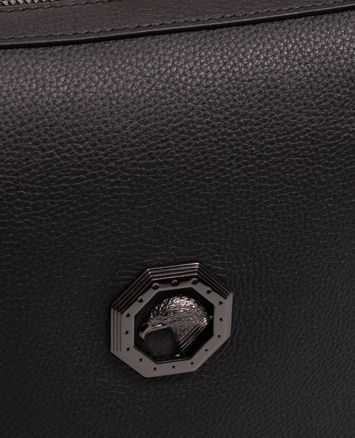 Black leather bag Stefano Ricci 4